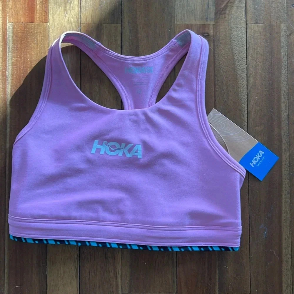HOKA one one women’s Hupana sports bra pink